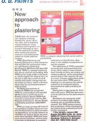 NEWS PAPER - NEW APPROACH TO PLASTERING